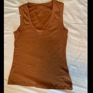 Deep neck brown/orange tank top - Target